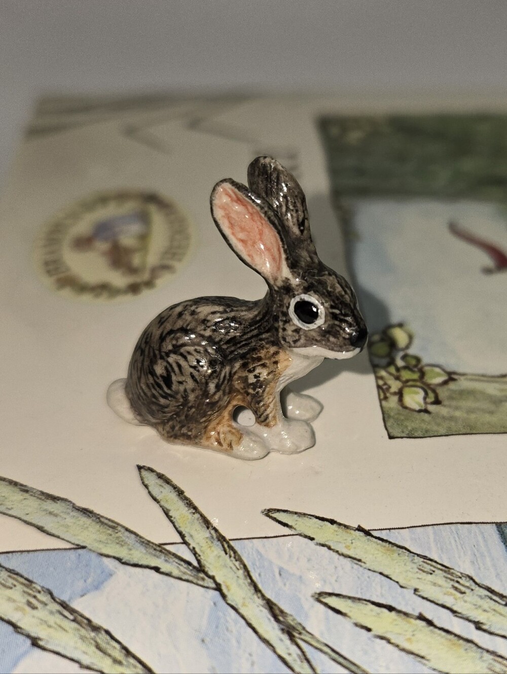 Little Critterz "Bounder" Jackrabbit miniature porcelain figurine